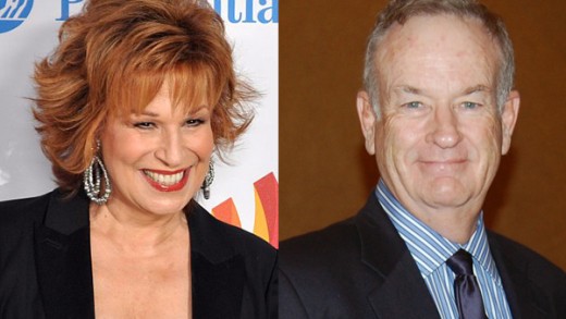 Joy Behar and Bill O'Reilly